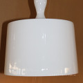 Lâmpada de pendente brilhante branca da resina branca de Firbe de vidro decorativa do restaurante europeu